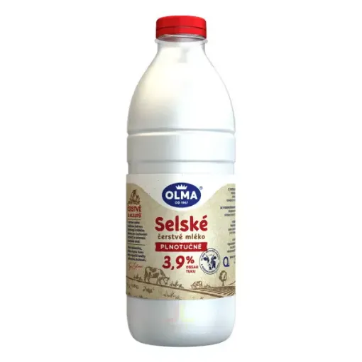 OLMA Mléko 1L Selské Čerstvé 3,9%