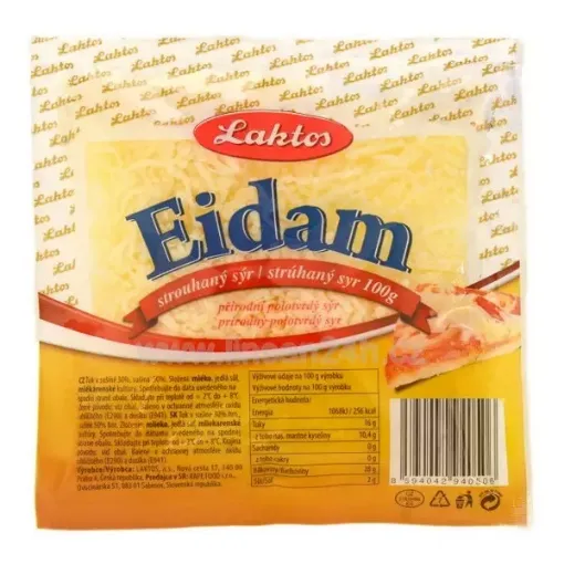 LAKTOS Sýr Eidam 100g Strouhaný