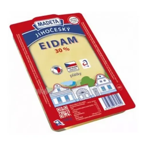 Madeta Sýr Plátky 100g Eidam 30%