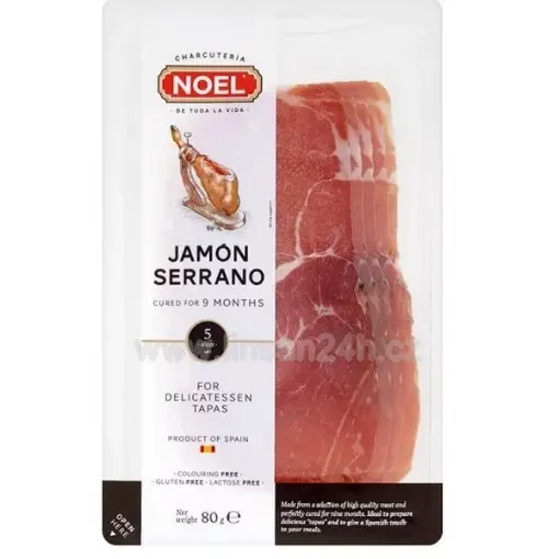 NOEL Jamón Serrano 80g Krájené