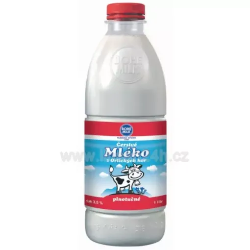 Bohemilk Čerstvé Mléko 1L Plnotučné 3,5% PET