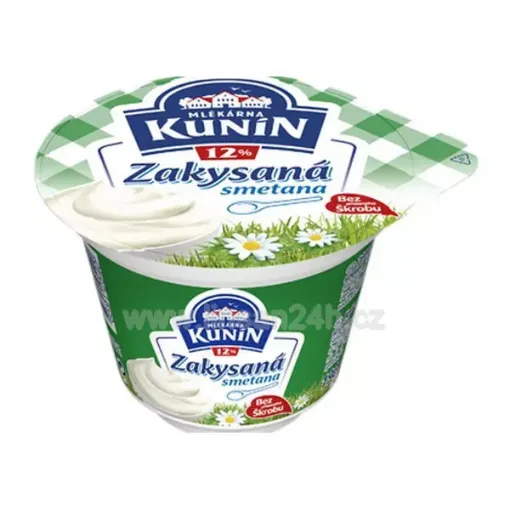 Kunín Smetana 190g Zakysaná 12%