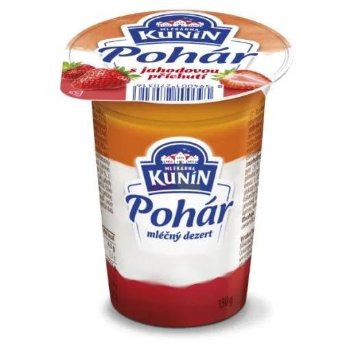 KUNÍN Pohár 150g Jahoda