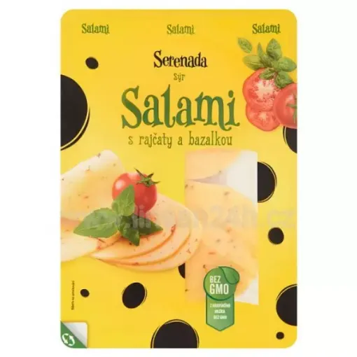 Salami Sýr s Rajčaty a Bazalkou Plátky 135g(HDB_20n)