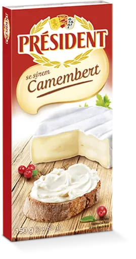 Président 150g Tavený sýr se sýrem Camembert