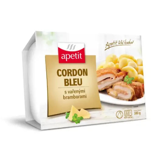 Apetit 380g Cordon bleu, vařené maštěné brambory