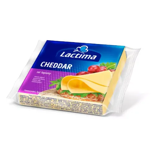 Lactima Tavený sýr plátky 130g Cheddar