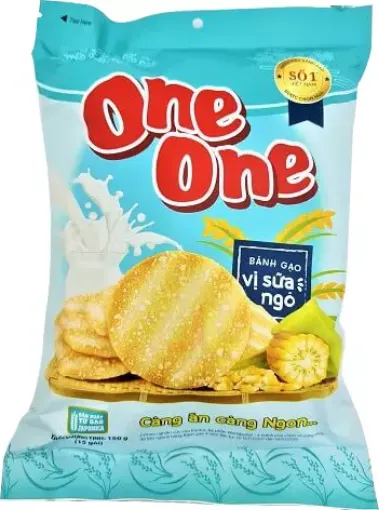 OneOne Banh Gao 150g Vi Sua Ngo - Rice Crackers