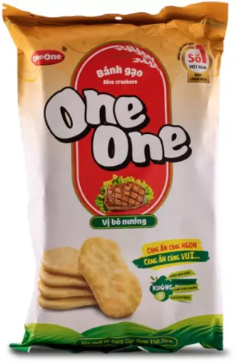 OneOne Banh Gao 150g Vi Bo Nuong - Rice Crackers