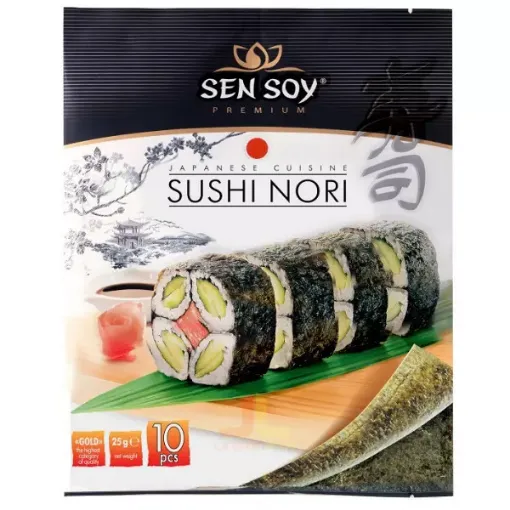 SenSoy Sushi Nori 25g - Sushi Mořské Řasy 10 plátků