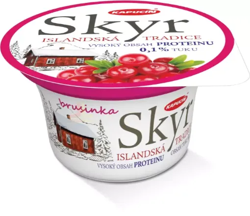 Skyr mléčný dezert 130g Brusinka