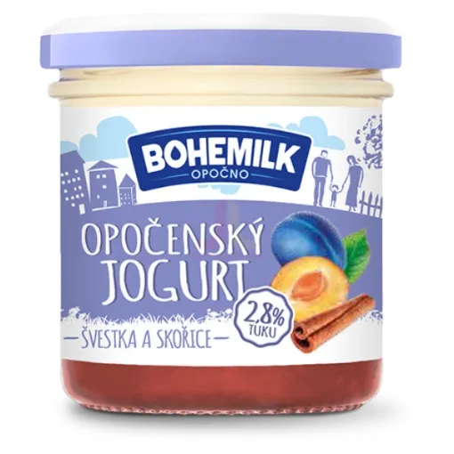 Bohemilk Opočenský Jogurt  150g švestka skořice