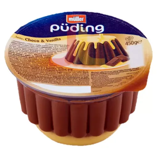 Müller Puding puding čokoláda/vanilka 450g