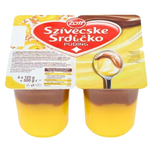 Zott Srdíčko Puding 4*125g Vanilka