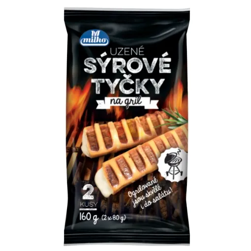 Milko Uzené sýrové tyčky na gril 160g