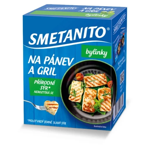 Smetanito Sýr na pánev a gril Bylinky 200g