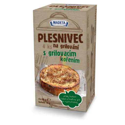 Madeta Plesnivec s grilovacím kořením 320g (4 ks x 80 g)