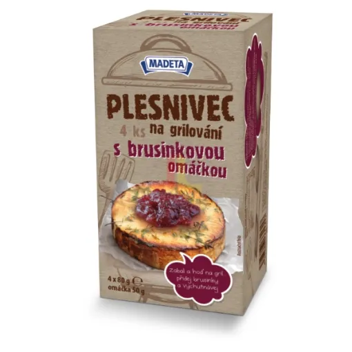 Madeta Plesnivec s brusinkovou omáčkou 320g (4 ks x 80g )