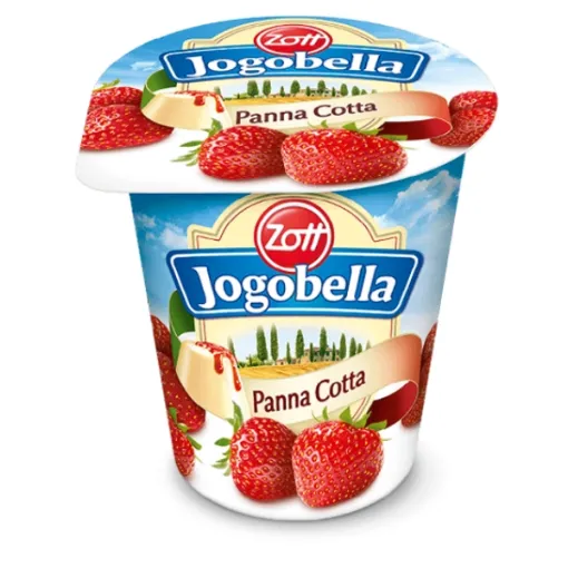 Jogobella Panna Cotta MIX 150g Broskev, Višeň, Jahoda, Borův